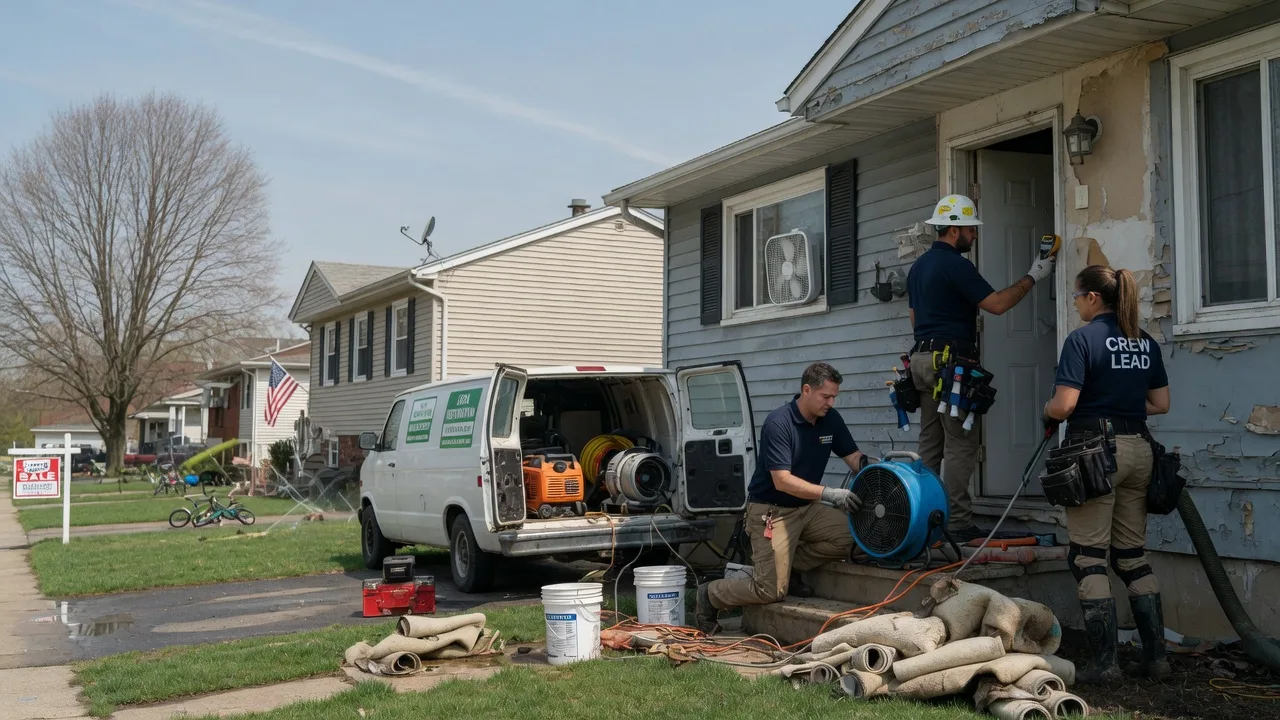 Flood Cleanup in Poynor, TX near me